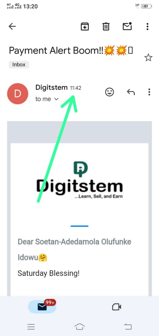 Payment alert boom..@digitstem @Coachkay1_. @mrpaul155, @Digitstem is a real deal💪....My online business paid me again.💰💳....you can never be broke with affiliate marketing💯 guaranteed