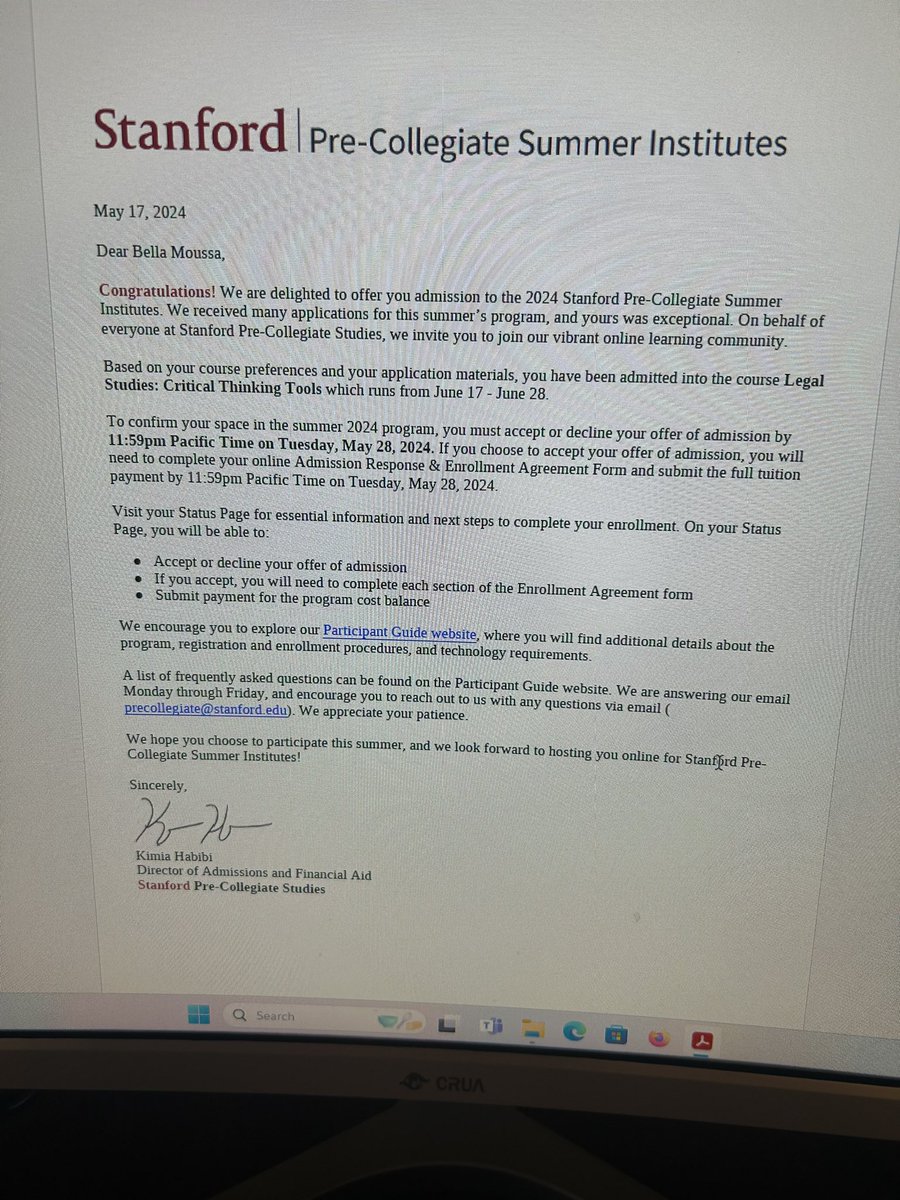 Blessed and honored to be accepted into the Stanford Pre-Collegiate Summer Institute to be able to take a legal studies course. @midlotrojansb @LLG_MW @LLGCOACH @Org_LLG @coach_emmag @hunter_bunch10 @Coach_A_Mo @UACoachMurphy @KevinMaguireSB @coachmegsmith @chiddy3