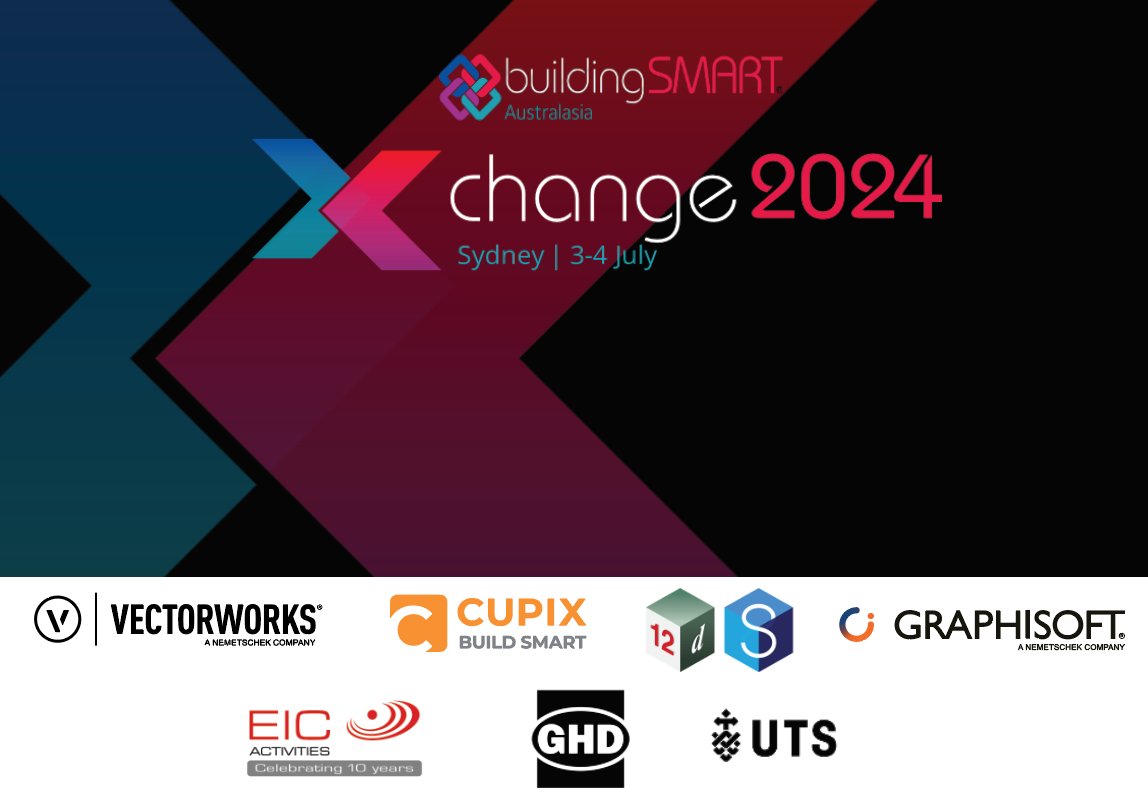 Join us for Xchange 2024 3rd &amp; 4th July at <a href="/UTSEngage/">UTS</a>! 

Offering a unique technical learning experience on Day 1, and a line-up of handpicked speakers discussing how open standards are changing the infrastructure industry on Day 2. Tix/Agenda: buildingsmart.org.au/xchange2024