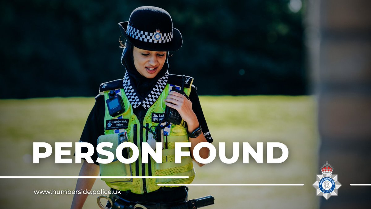 15 year old Joshua who has been missing from Willerby has been found safe and well. We’d like to thank you for your assistance and for sharing our appeal online.