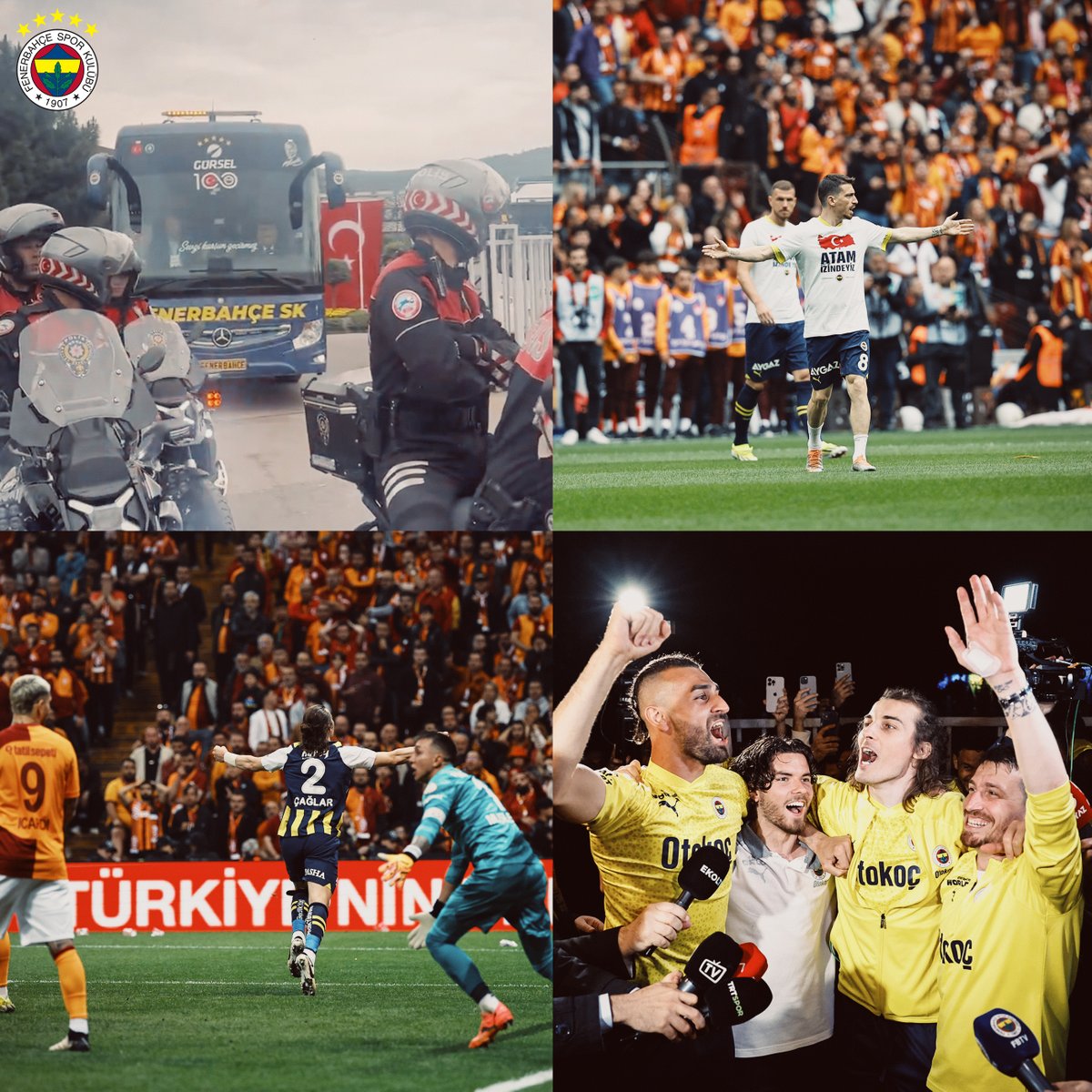 🚎 Geldik
👀 Gördük
💪Yendik
👋 Döndük

İyi geceler Büyük Fenerbahçe Taraftarı! 🙌