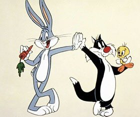 #looneytunes The purrfect high five 😻😆👌lol!