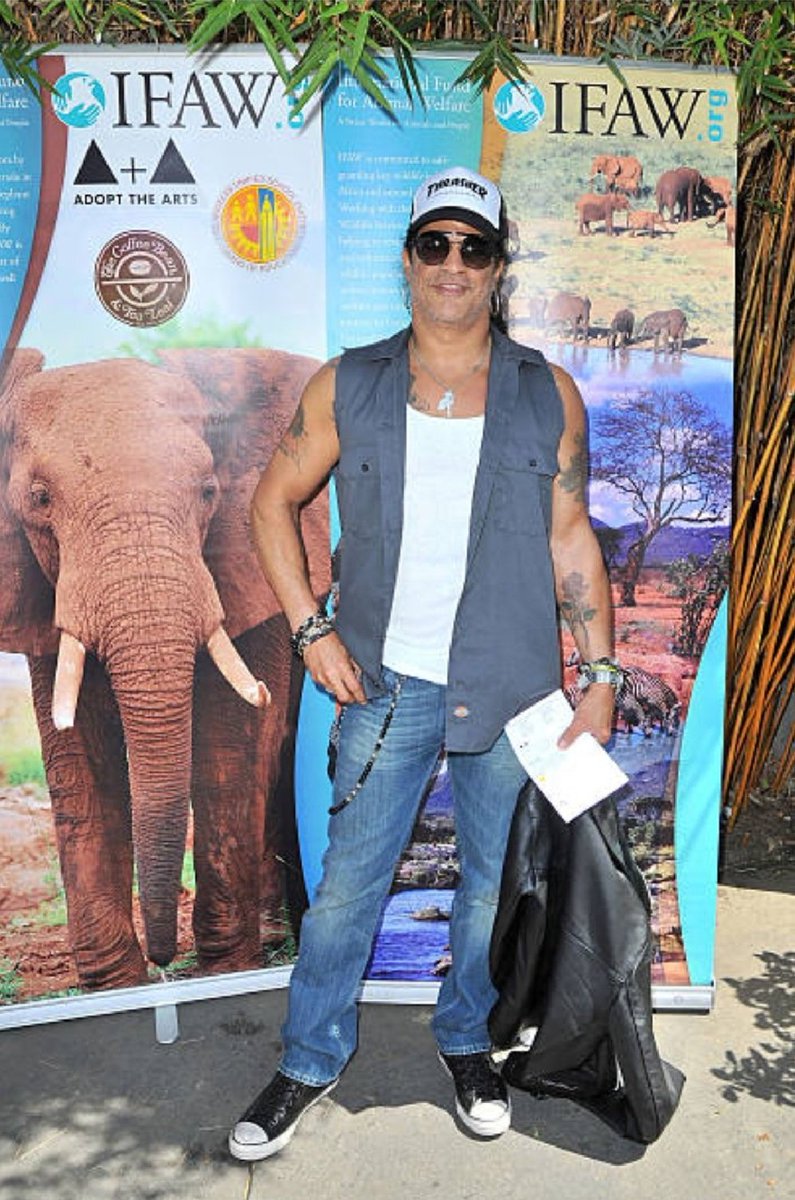 On May 19, 2013 @Slash attended IFAW, Adopt the Arts and the Los Angeles Unified School District's Love Elephants Youth Art Exhibit and Awards Event in Santa Monica, CA 🐘 #Slash #livinglegend #icon #elephants #animal #art #SwingbackSunday