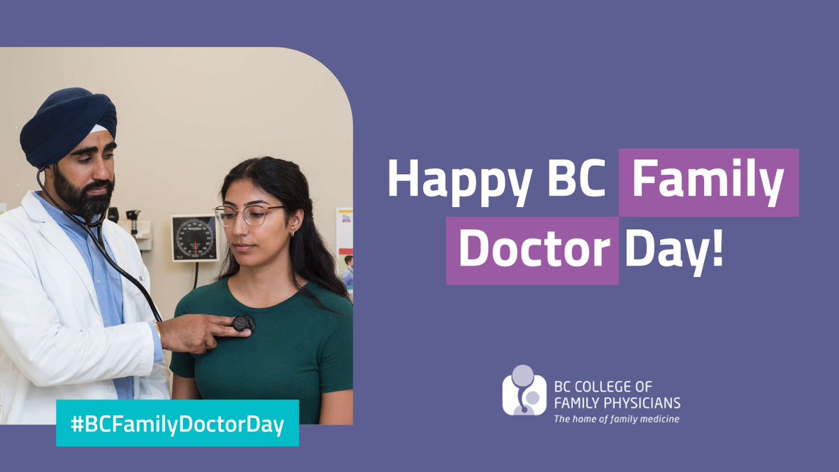 70% of BC residents identify family physicians as the first point of contact for a health concern. Ensuring a strong foundation of care in BC is critically important to the wellbeing of our residents and to maintain the integrity of the health care system. #BCFamilyDoctorDay