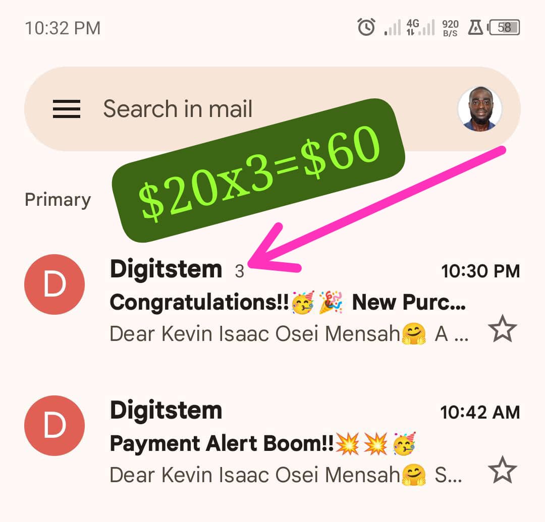Join @digitstem affiliate marketing now and start monetizing your online presence. Don't waste your clicks, turn them into $s. $60 bagged today after receiving my weekly payment. Click on the link in my bio to join now! @klutse_samuel, @Confidence13644 your SBE strategy wins!