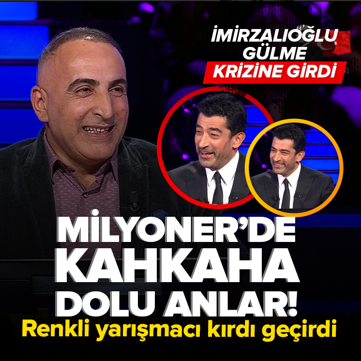 Kim Milyoner Olmak İster'de kahkaha dolu anlar! Renkli yarışmacı kırdı geçirdi Kenan İmirzalıoğlu gülme krizine girdi ahaber.im/w6v1hn_smt