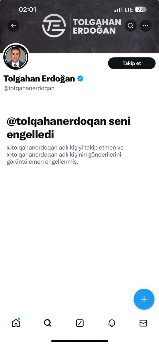 Bu karektersiz Atatürk çü geçinen menfaat ve çıkarcı birisidir.@tolqahanerdoqan beni engellemiş,pisliklerini ortaya çıkarmaya devam edeceğim.