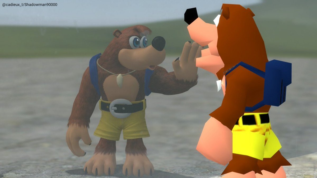 When Banjo looks at his other self from the old era. Time sure flys by, and everything changes over the years 

Gmod screenshot taken by me 

#BanjoKazooie #GMOD