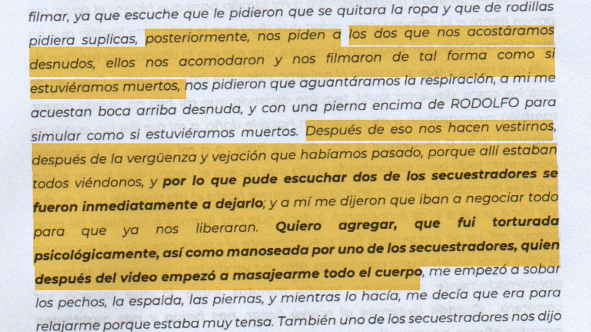 ⛔ SE RECOMIENDA DISCRECIÓN ⛔

Las declaraciones que leerán continuación son TESTIMONIOS REALES Y NUNCA ANTES PUBLICADOS, que detallan como MALINALI GÁLVEZ RUIZ se presentaba como hermana de @XochitlGalvez, para secuestrar y torturar a sus víctimas.

👉 drive.google.com/file/d/1z2R0SS…