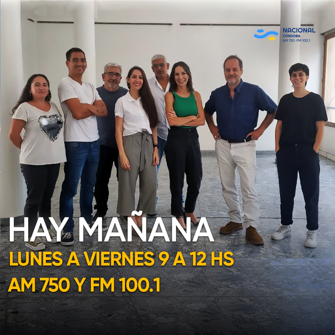 #Aire
Hasta las 12 #HayMañana
🎙<a href="/bettinamarengo/">Bettina Marengo</a> <a href="/ArzaFacu/">Facundo Arzamendia</a>
<a href="/FrancaChafi/">Franca Chiafitella</a> <a href="/javidepas/">Javier De Pascuale</a>
📱<a href="/Pierinapropato/">Pierina Propato</a> ⚖<a href="/mariaesteromero/">Maria Ester Romero</a>
⚽José Luis Romero 🗣<a href="/sergiotagle3/">Sergio Tagle</a>
📞<a href="/Aldivaras/">Aldana Varas</a> 🎚Fernanda Cassinelli
🗣️Flavio Solana

📻AM 750 - FM 100.1
💻onx.la/0c104
📲onx.la/9b549