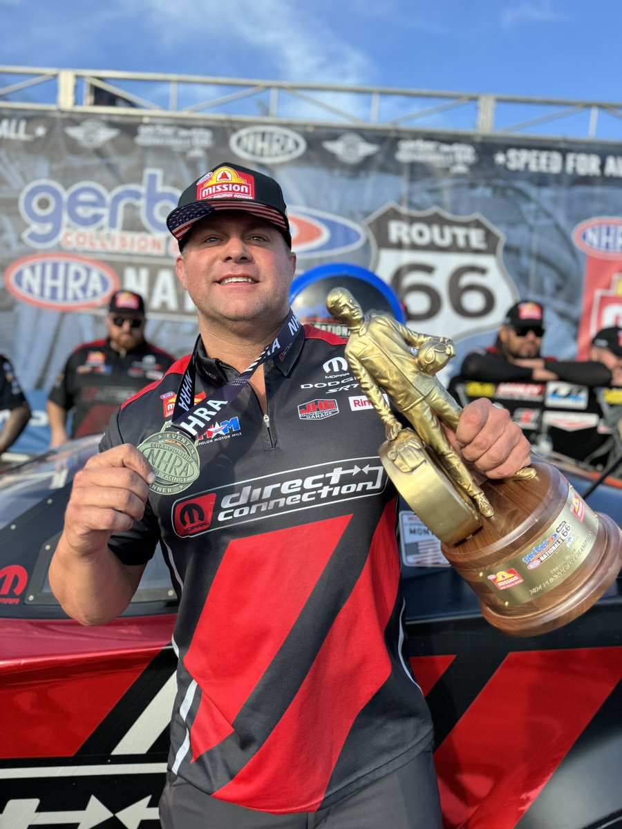 TWO in a row for Matt Hagan! He picks up another win today at the #Route66Nats 🎉🏆

#TeamTMS #TitaniumForRacing 
@TSRnitro @MattHagan_FC