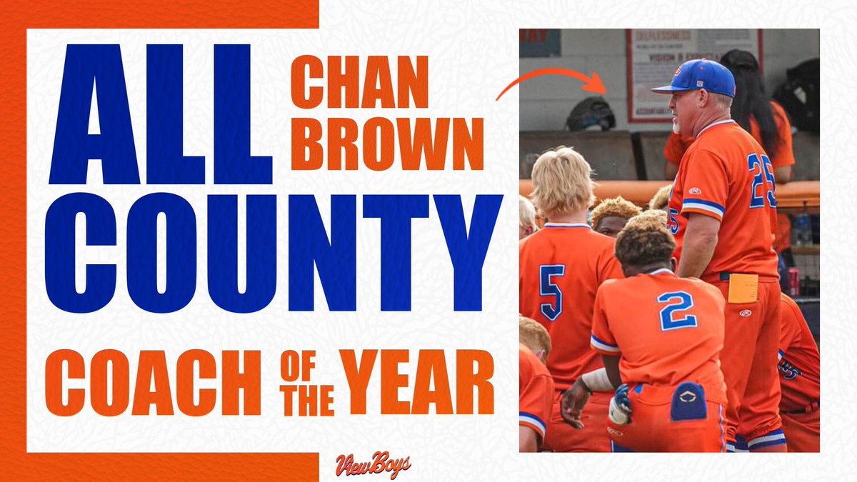 Congratulations to Chan Brown on being named the All County John B. Sawyer Coach of the Year!

#ViewBoys | #Tradition