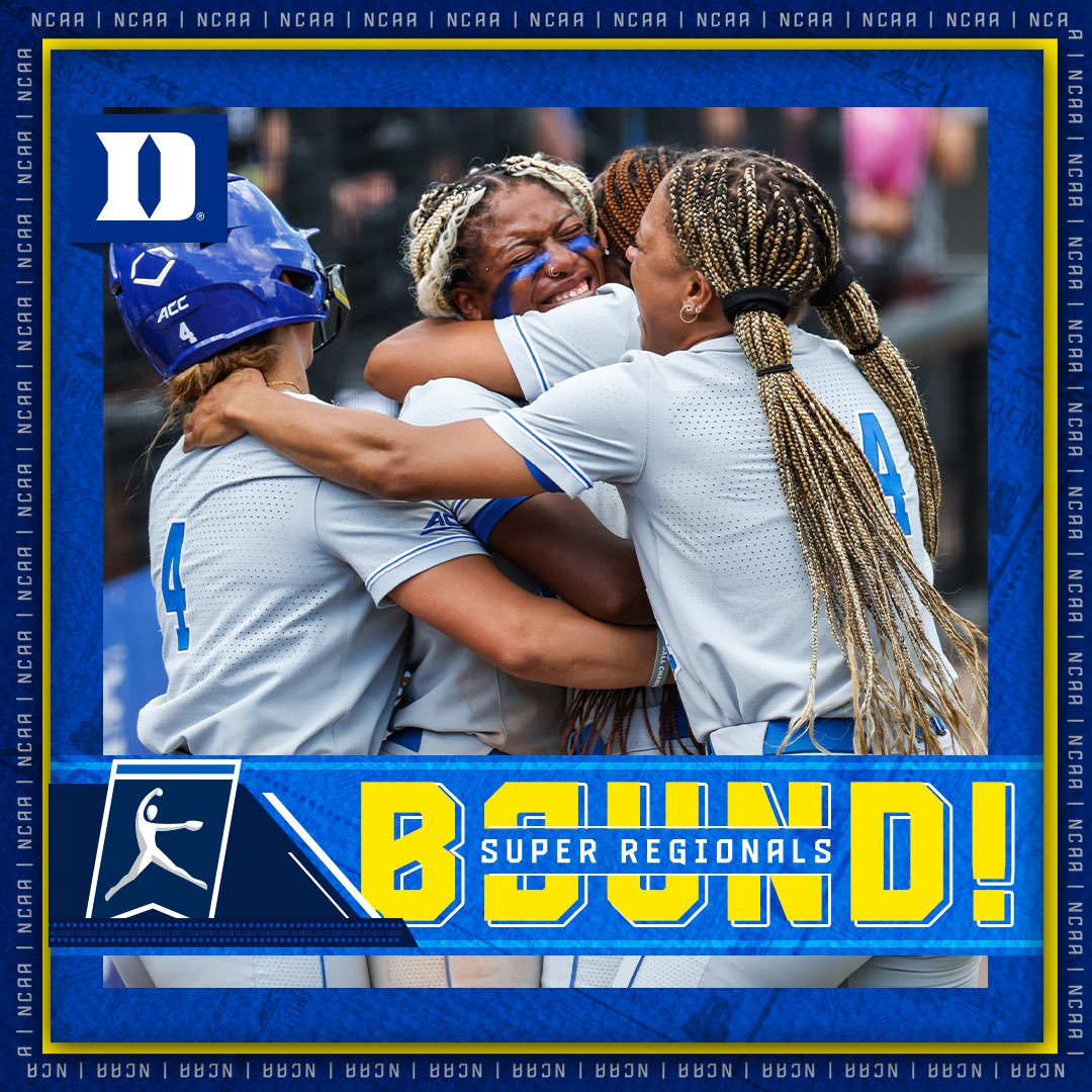 𝙁𝙀𝙀𝙇𝙄𝙉𝙂 𝙎𝙐𝙋𝙀𝙍 😈 The Blue Devils are moving on! @DukeSOFTBALL | #AccomplishGreatness