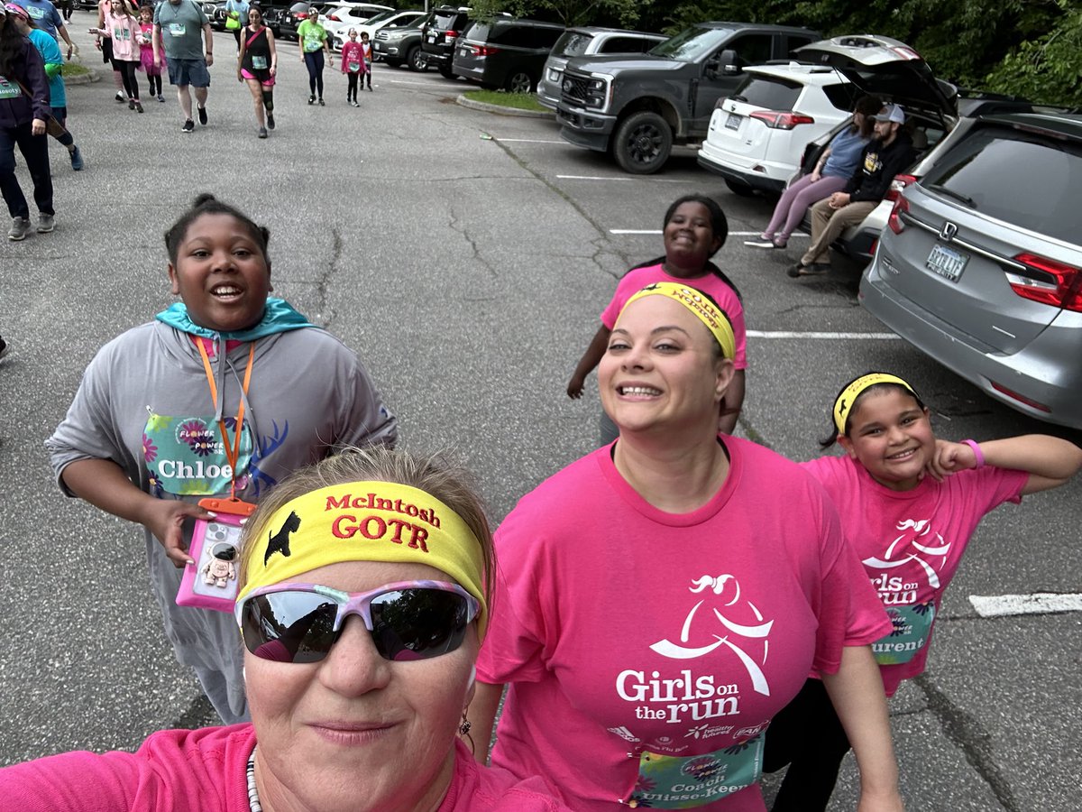 We are so proud of our Girls on the Run team!!  They completed their culminating 5K today.  #NNPSProud #McIntoshScotties #ALLIN #GirlsOnTheRun