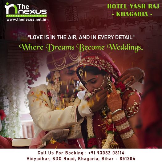 The_NexusHotels's tweet photo. Experience the magic of your special day in a venue where love shines in every corner. 💫     

For Booking contact us at + 91 9308208114
https://t.co/APcWxJgIxY

#EventVenue #MemorableCelebrations #TheNexus #StaycationParadise #HotelYashRaj #Khagaria #Patna #Bihar https://t.co/FvUatwjWIK