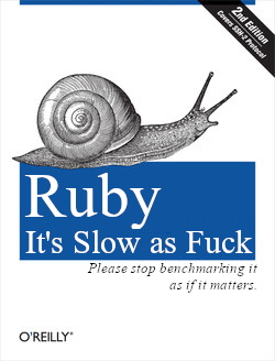 cmuratori's tweet image. Can we just call it "Ruby on Snails" and stop arguing? That way everyone is on the same page.