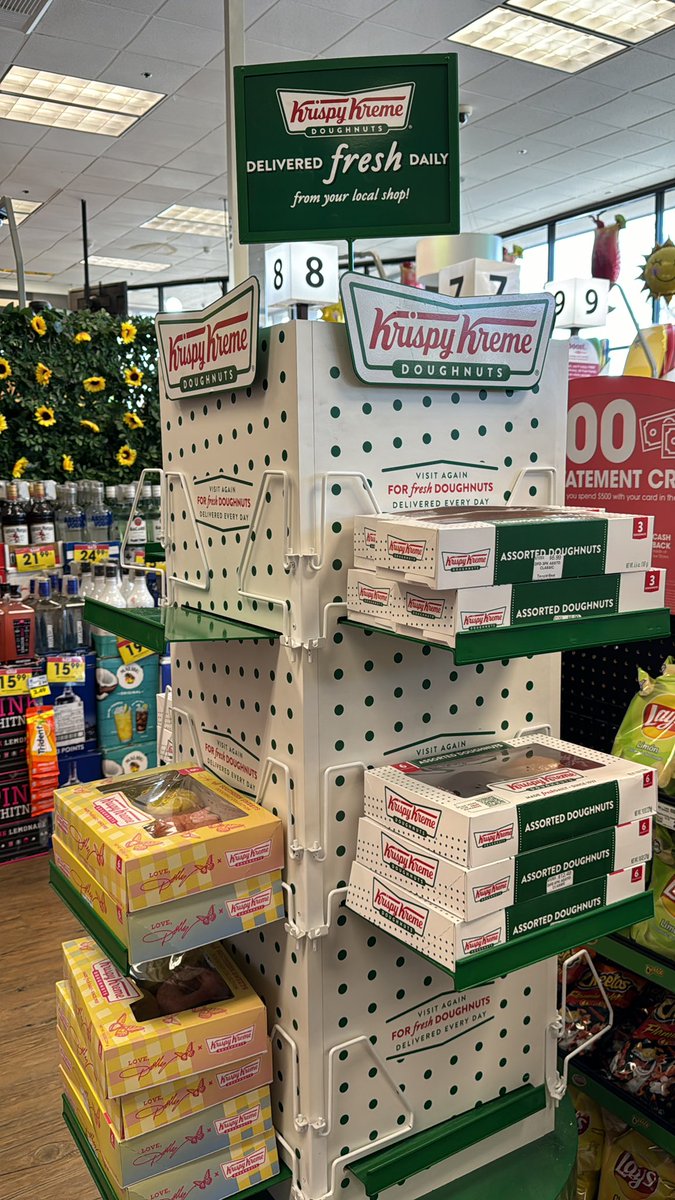The Krispy Kreme people are geniuses for this…. At my local grocery store.