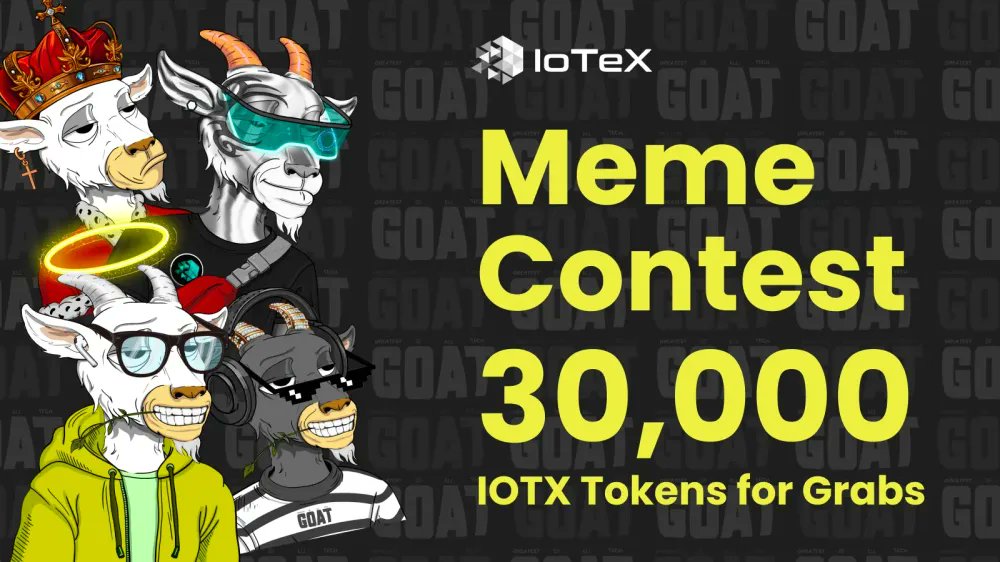 Meme Contest Alpha:
Prizes for the dankest @Bino_io memes:

🥇 1st Place: 10,000 $IOTX
🥈 2nd Place: 5,000 $IOTX
🥉 3rd Place: 3,000 $IOTX
 10 Honorable Mentions: 1,000 $IOTX each
To ape into the contest, follow the steps described in the next tweet. It is time to show ur skills.