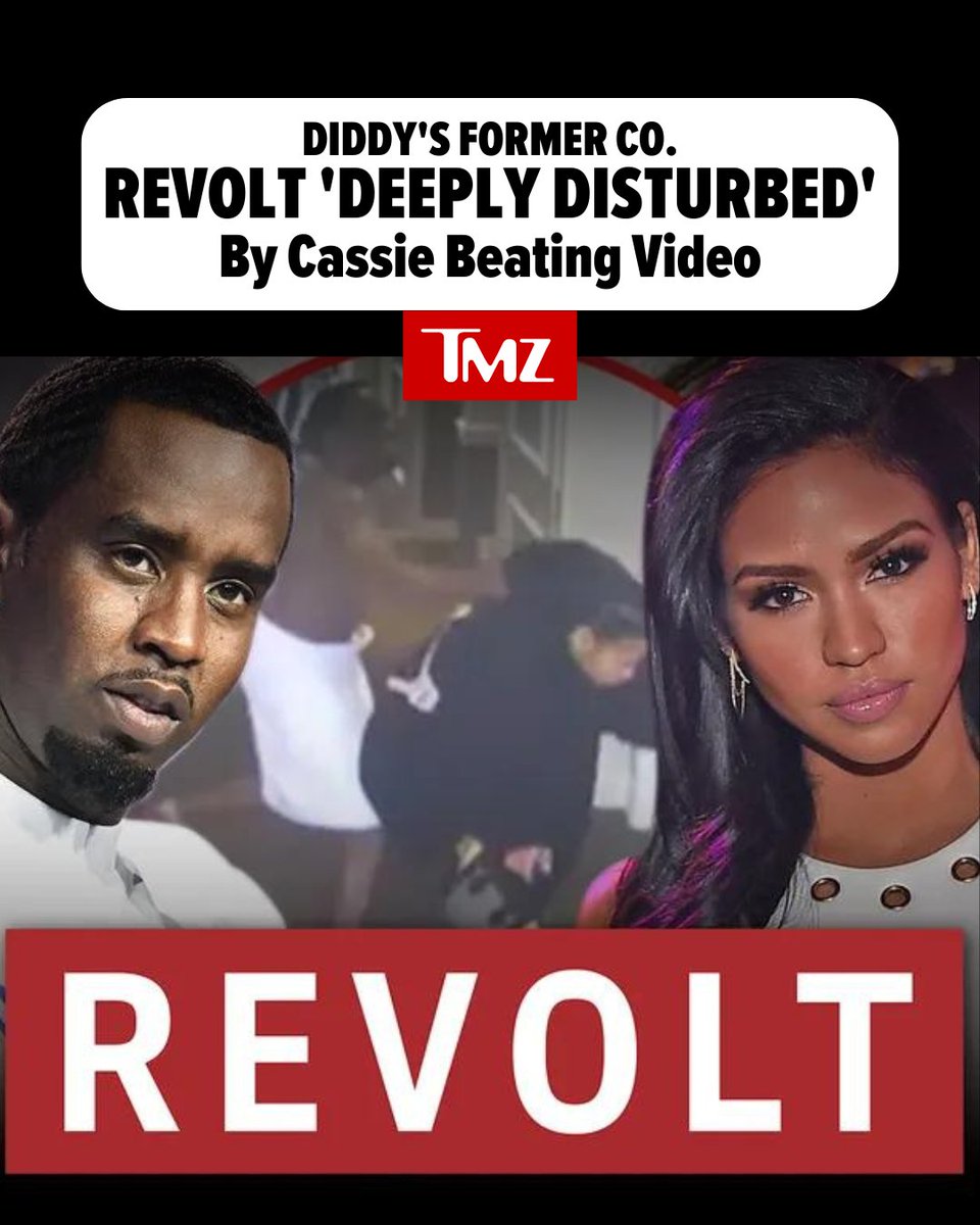 #Diddy's former employees at #Revolt, the media company he co-founded, are reacting to the horrific video of him assaulting #Cassie. Read more 👉 tmz.me/S6M0TWC