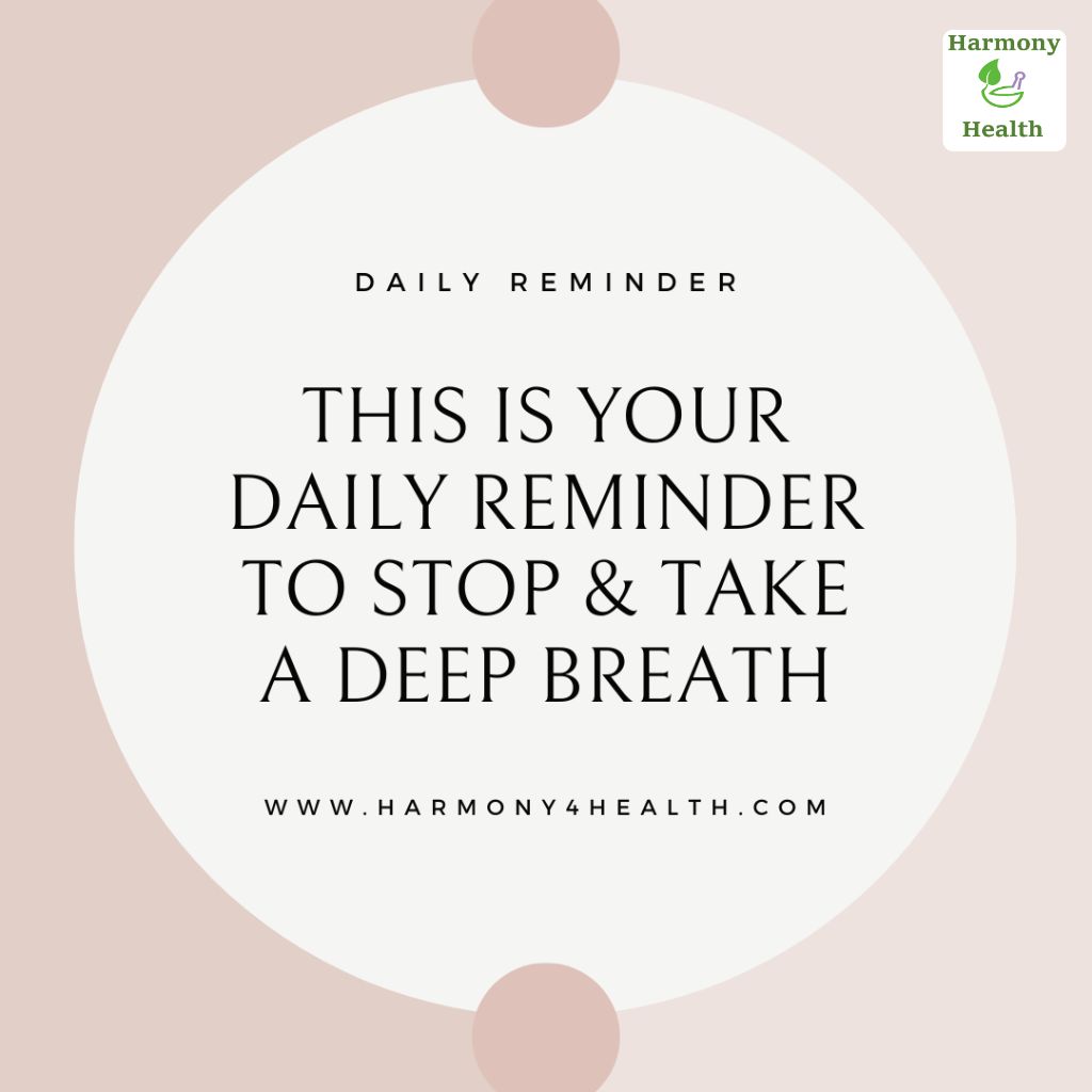 This is your daily reminder to stop & take a deep breath.
harmony4health.com
812-738-5433

#harmony4health #h4h #quote #db