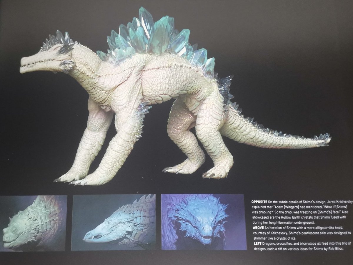 More concept art of SHIMO in the Godzilla X Kong artbook!!