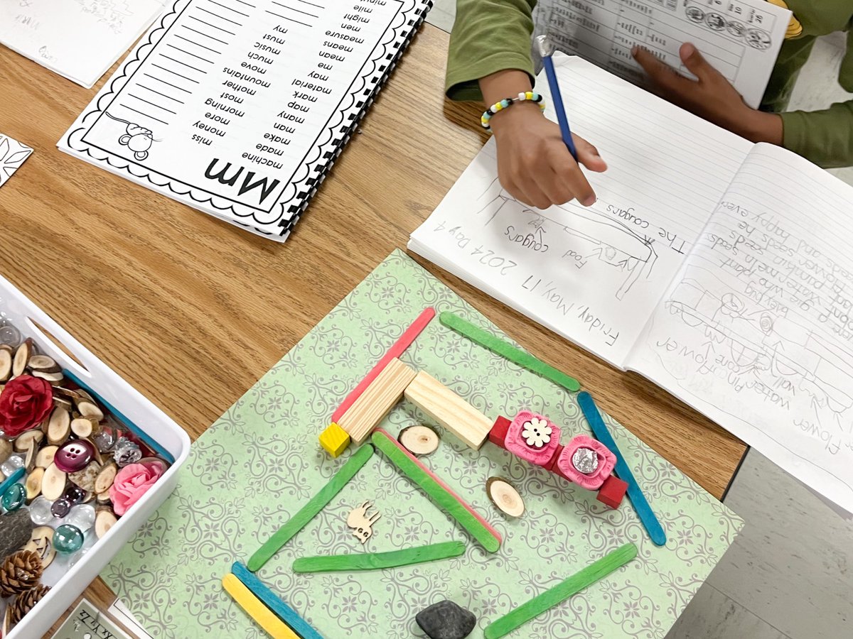 For our story workshop this week, I read the book “Each Living Thing” which identified different living things. Students listened carefully and chose at least one living thing from the book to create a story about! This related to science and ELA! <a href="/RegPublicSchool/">Regina Public Schools</a>