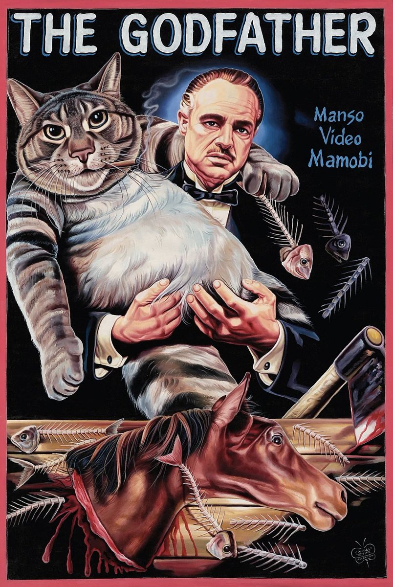 RetroReminiscer's tweet photo. The Godfather (1972)
Ghana Poster 🇬🇭 
Art by C.A. Wisely. https://t.co/vY9ZRwgb1v