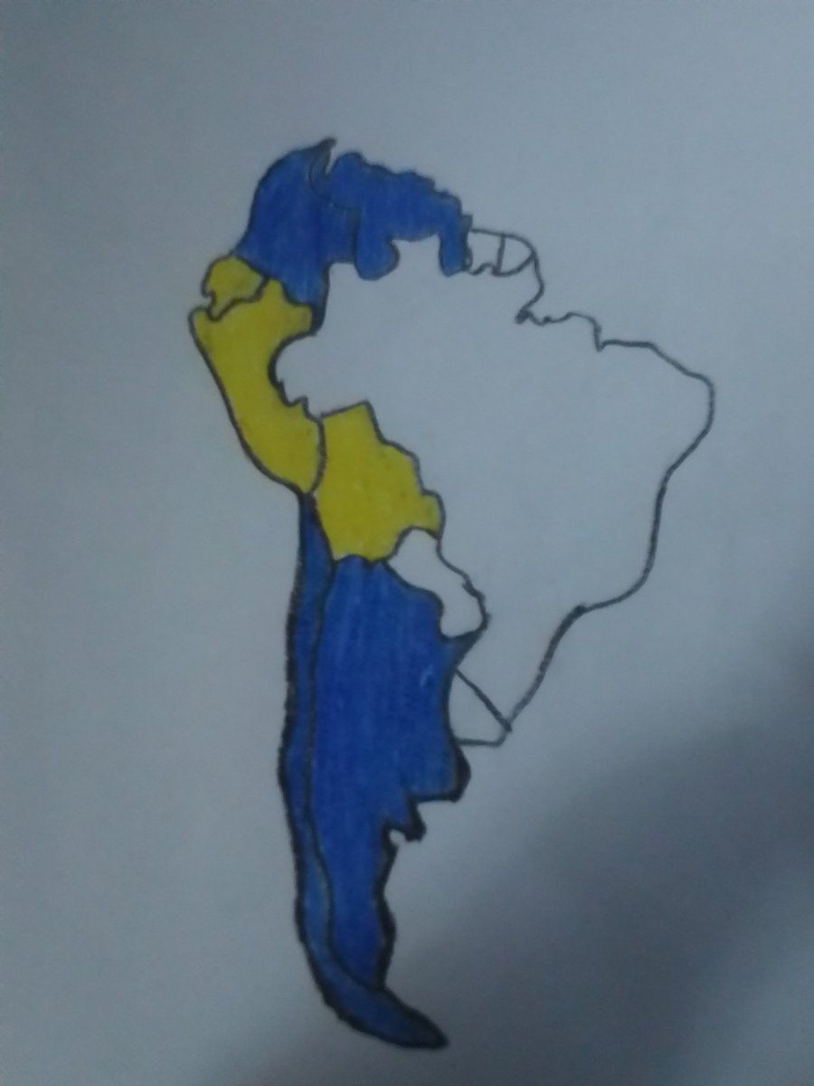 Ahí de pana haciendo un mapa de los países miembros del frente andino cuando.

Boca JR papaaaaaa