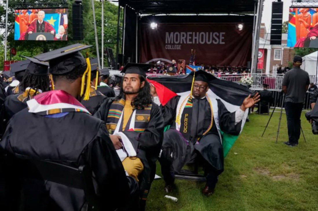 📍Atlanta, Georgia Morehouse College graduation, as Joe Biden delivered his commencement address
