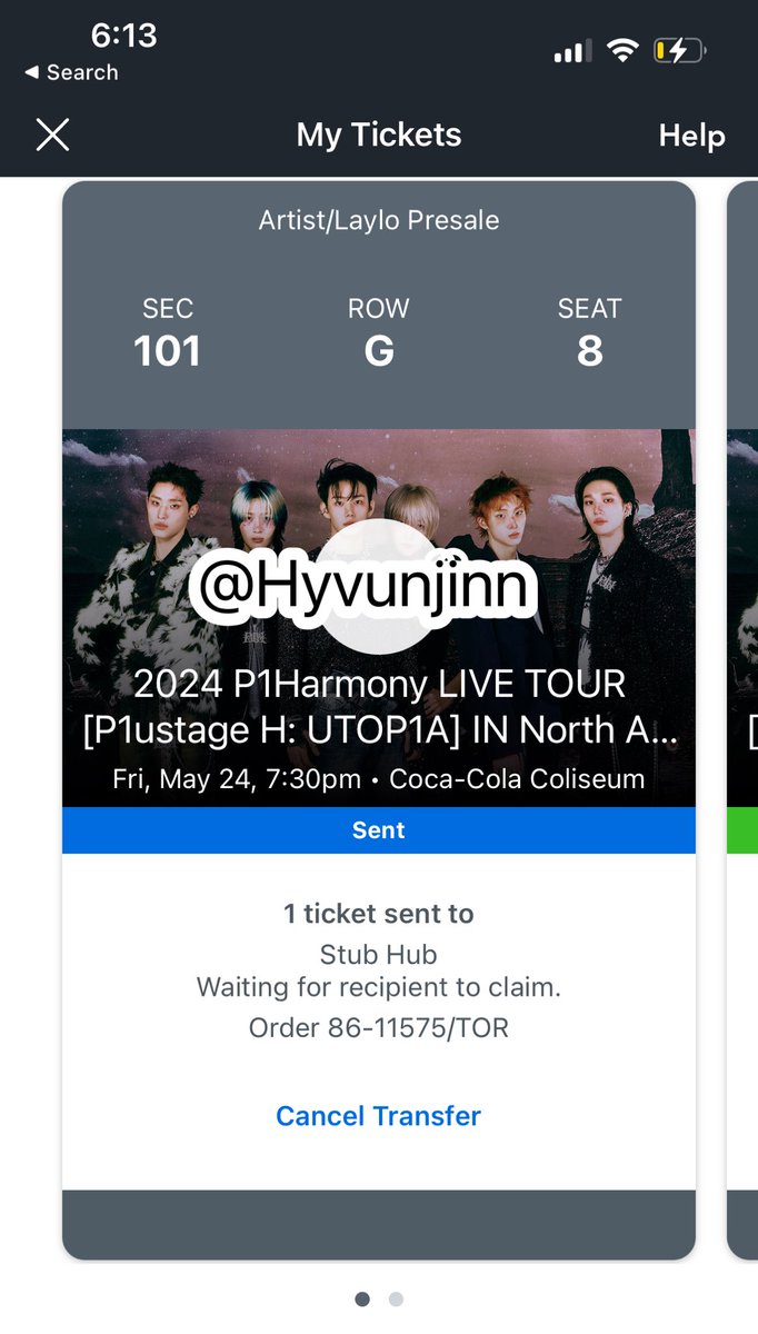 WTS (bought for $165) but price negotiable!!

I AM ALSO SELLING ON STUBHUB 
WILLING TO TRANSFER TICKET INSTANTLY
(E-TRANSFER ONLY) 

DM IF INTERESTED!!
#P1HARMONY