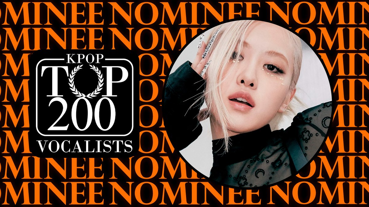 ROSÉ (BLACKPINK) is being nominee in the TOP 200 – K-POP VOCALISTS! 👉 Vote: dabeme.com.br/top100/