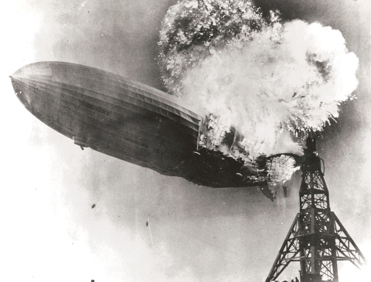 Pictured below, the “Hindenburg Incident.”
