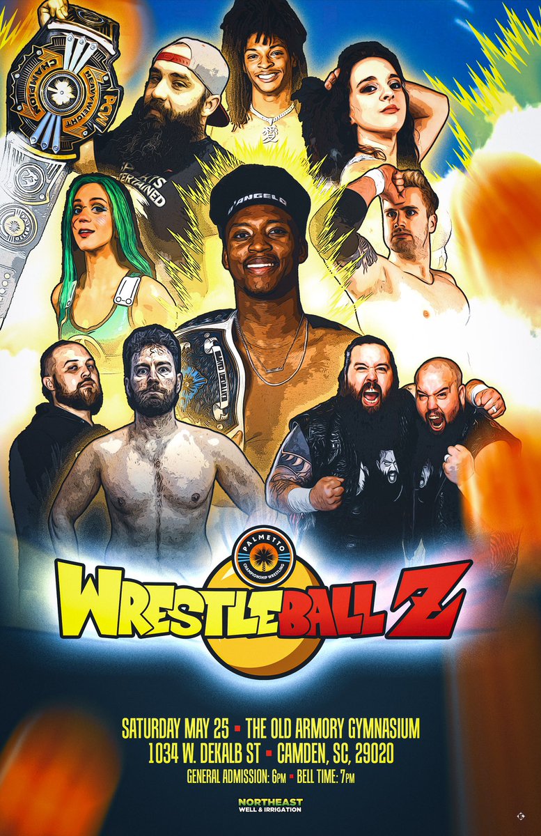 PCWofSC's tweet image. The best #live #entertainment option in #KershawCounty #SouthCarolina returns on 5/25 to the Old Armory Gymnasium in Camden! Only THREE front row seats remain…with select floor seating left! 

Get your 🎟️ now at: 
pcw.ticketspice.com/wbz

#DragonballZ #parody #WWE #AEW #fyp