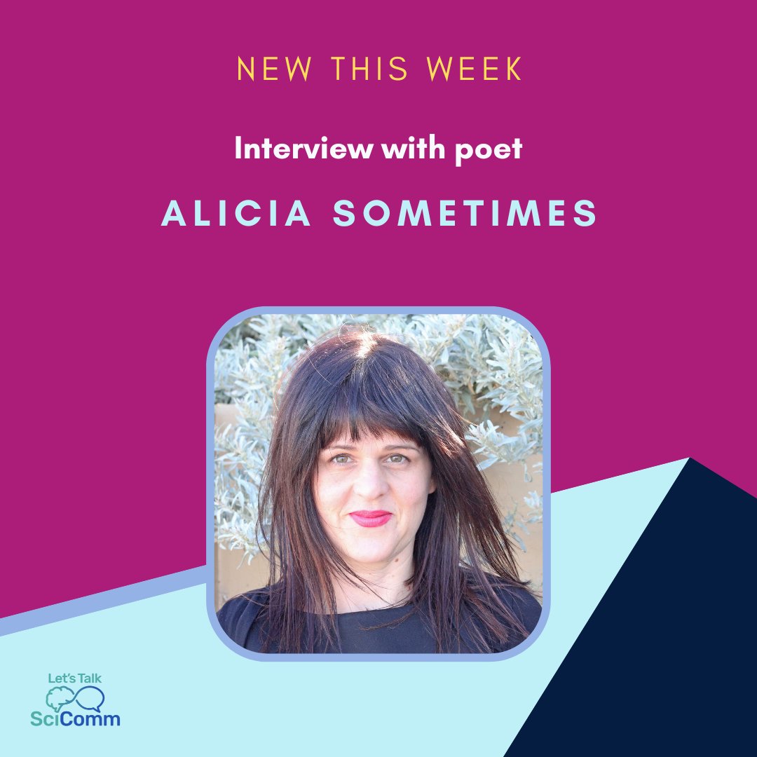 What an utter joy to speak with poet, broadcaster and brilliant science nerd @aliciasometimes. 

Alicia is a multi-award winning writer & performer who just can't get enough of astrophysics and we know you're going to love hearing about her #scicomm 🤩🤩

Episode out tomorrow!