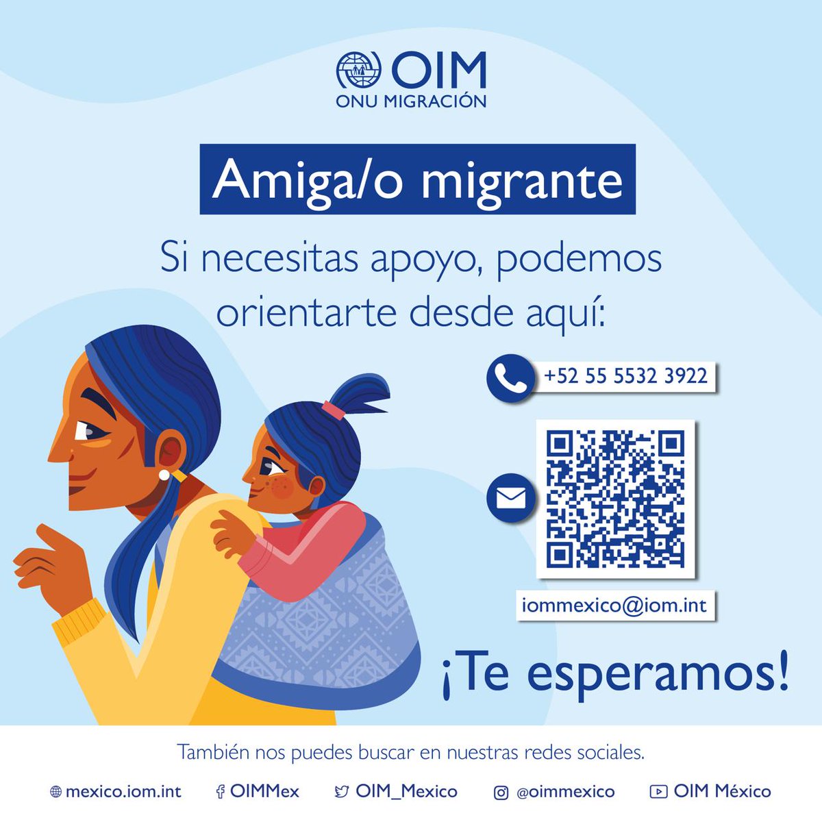 ⚠️Desde ACNUR y @OIM_Mexico, compartimos los 📞números de contacto en México 🇲🇽 para la población ecuatoriana 🇪🇨 (y de otras nacionalidades) que requiera de nuestros servicios.