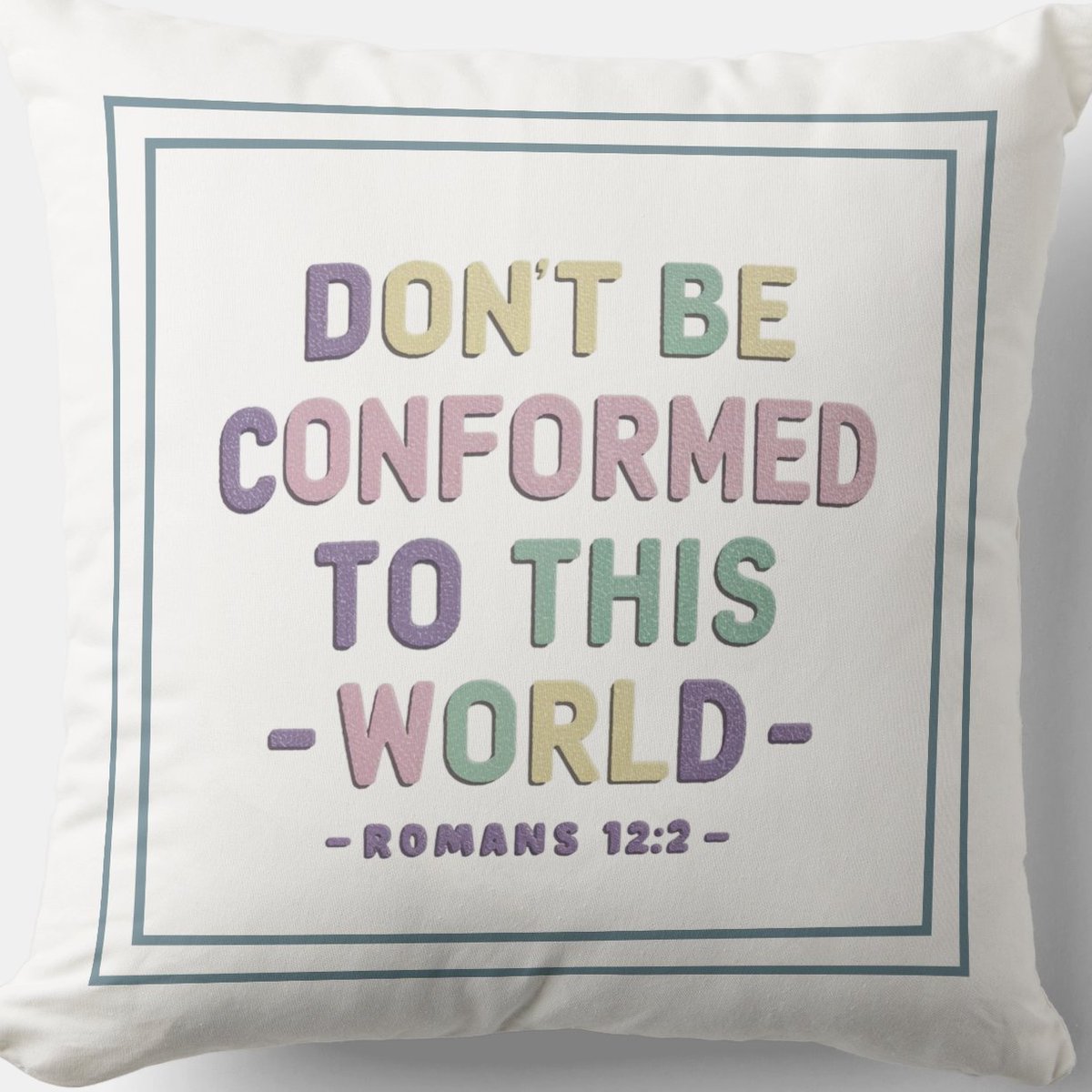 Don’t Be Conformed To This World #Cushion zazzle.com/don_t_be_confo… Throw #Pillow #Blessing #JesusChrist #JesusSaves #Jesus #christian #spiritual #Homedecoration #uniquegift #giftideas #MothersDayGifts #giftformom #giftidea #HolySpirit #pillows #giftshop #giftsforher #giftsformom
