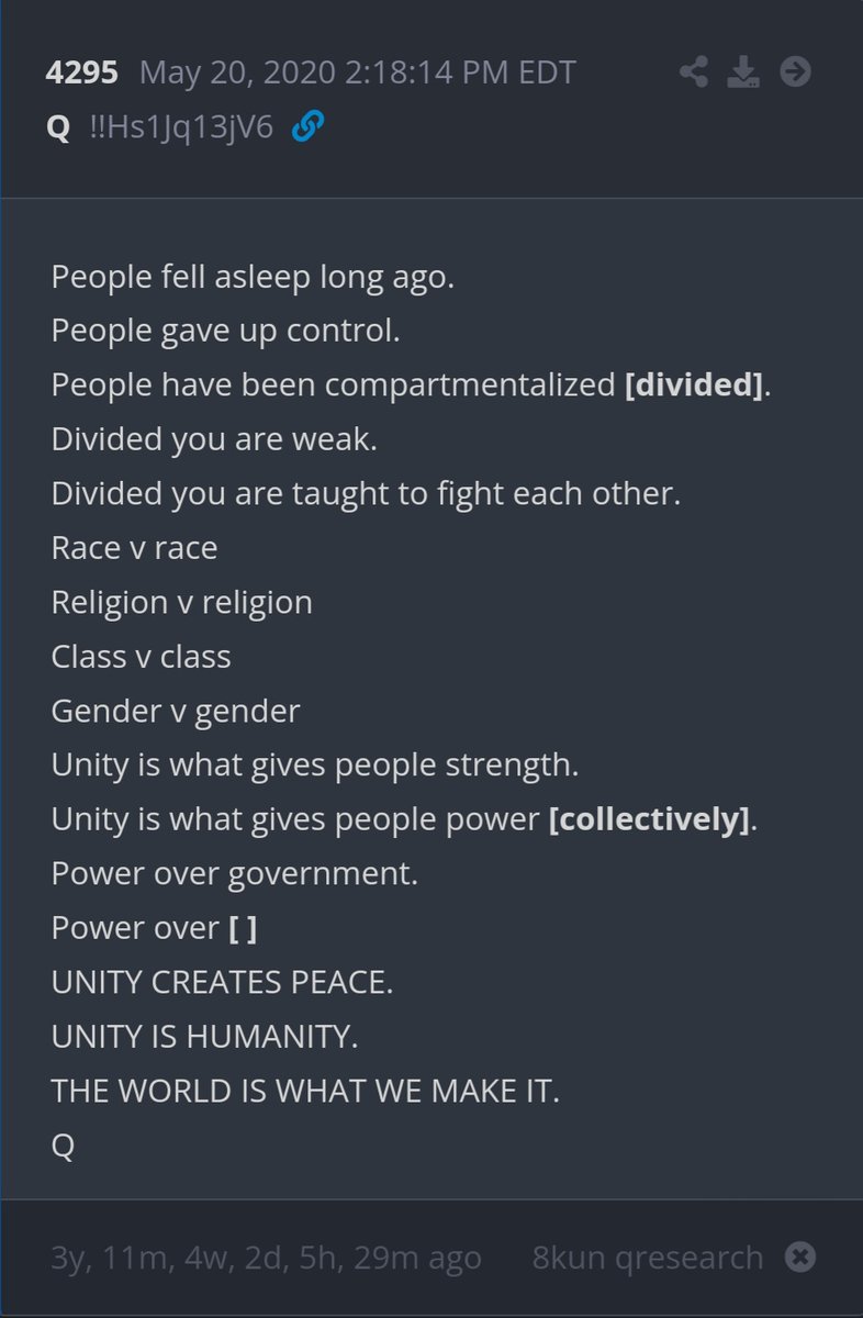 The World is what We make it

Unity is what gives people strength

Unity is what gives people Power
