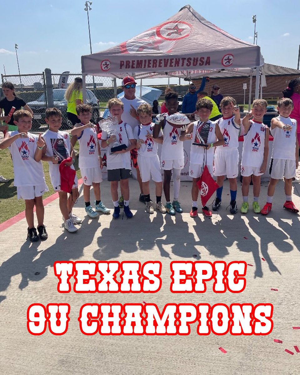 A CLEAN SWEEP 🧹 FOR #TEXASEPIC 

The program took home 3 trophies 🏆🏆🏆 at this weekend’s <a href="/PremierEventsU2/">PremierEventsUSA</a> Nationals with all 3 teams that competed taking home hardware! <a href="/TexasQBElite/">Don Smith</a>