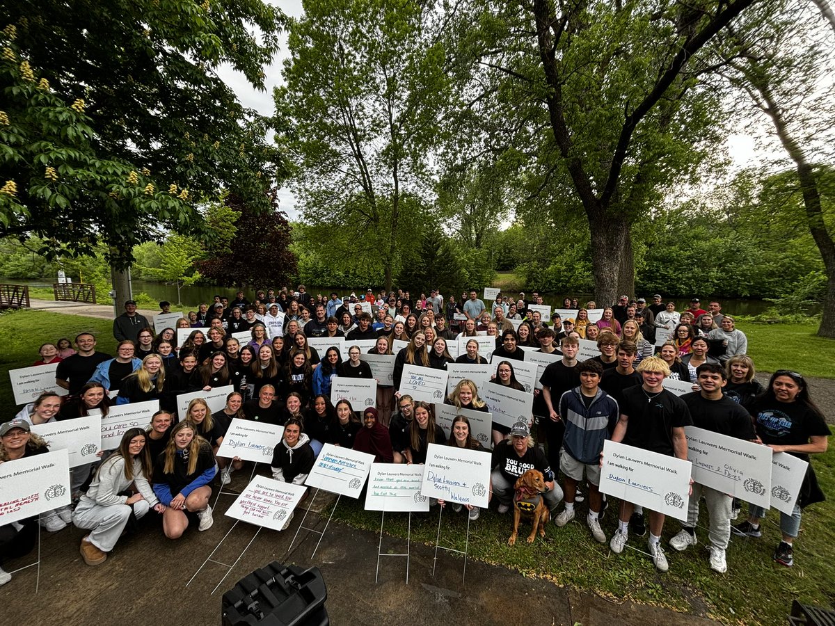 A huge thanks to OwatonnaThriving Minds for organizing the first ever Dylan Lauwers Memorial Walk at Morehouse Park. What a success and the start of a great tradition to break the stigma of talking about mental health and suicide.