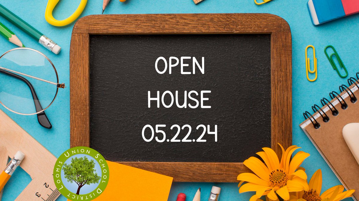 🎉 Join us 05.22.24 for our Open House events- happening around the district! 📚See you there! 🚀 [Note: LBCS's Open House is on an alternative date] #WEareLUSD #LoomisCA #Loomis #SchoolOpenHouse #ParentInvolvement #StudentShowcase #EducationMatters