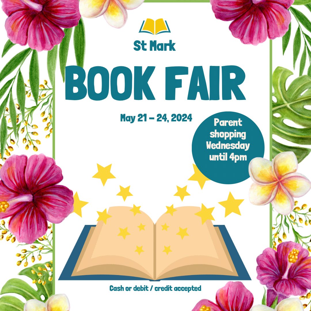 Come support our @Scholastic Book Fair next week!! Open until 4pm on Wednesday! Hope to see you there! 📚