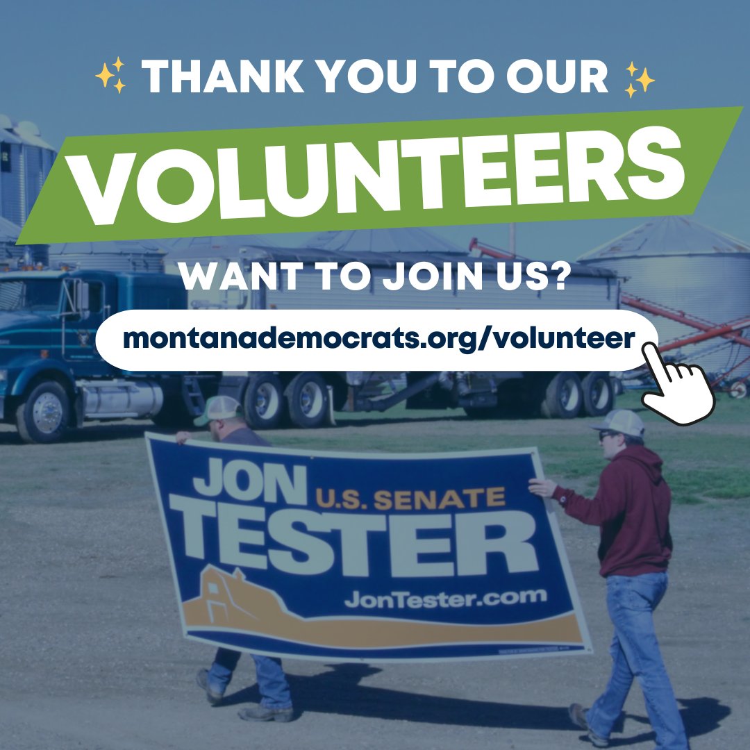 We’ll win this election with shoe leather. Sign up to volunteer at MontanaDemocrats.org/volunteer. #mtpol