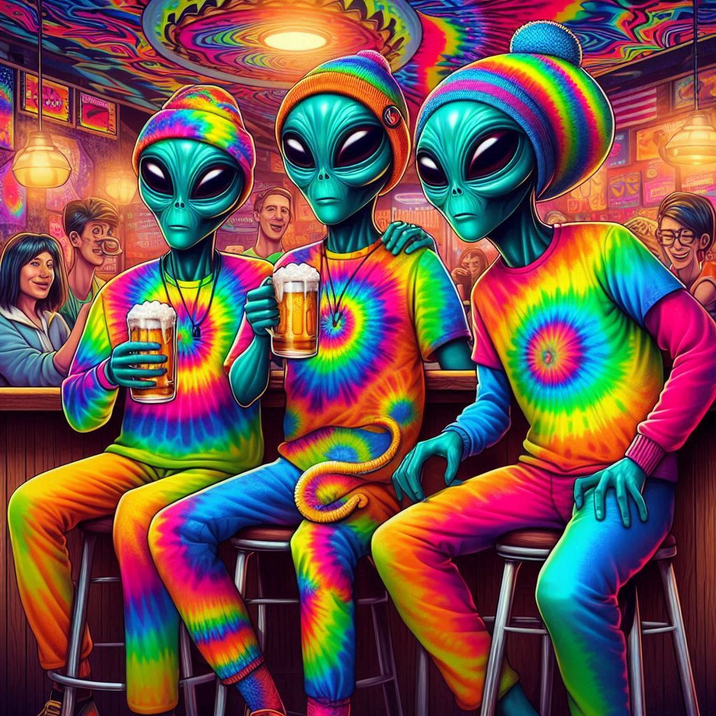 The boys are back in town 👽👽👽 #AIArtwork #trippyart #AIart #art