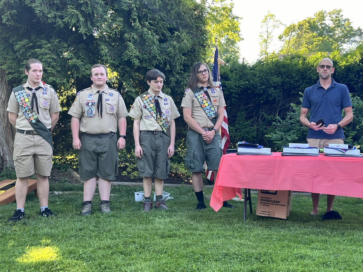 Troop 65 has done it again! Congrats to our newest Eagle Scouts Ryan, Max, Matthew and Michael!