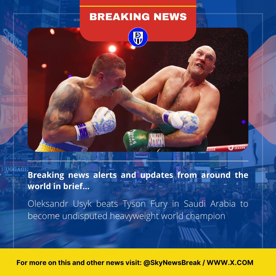 Breaking news: #FuryUsyk 🥊