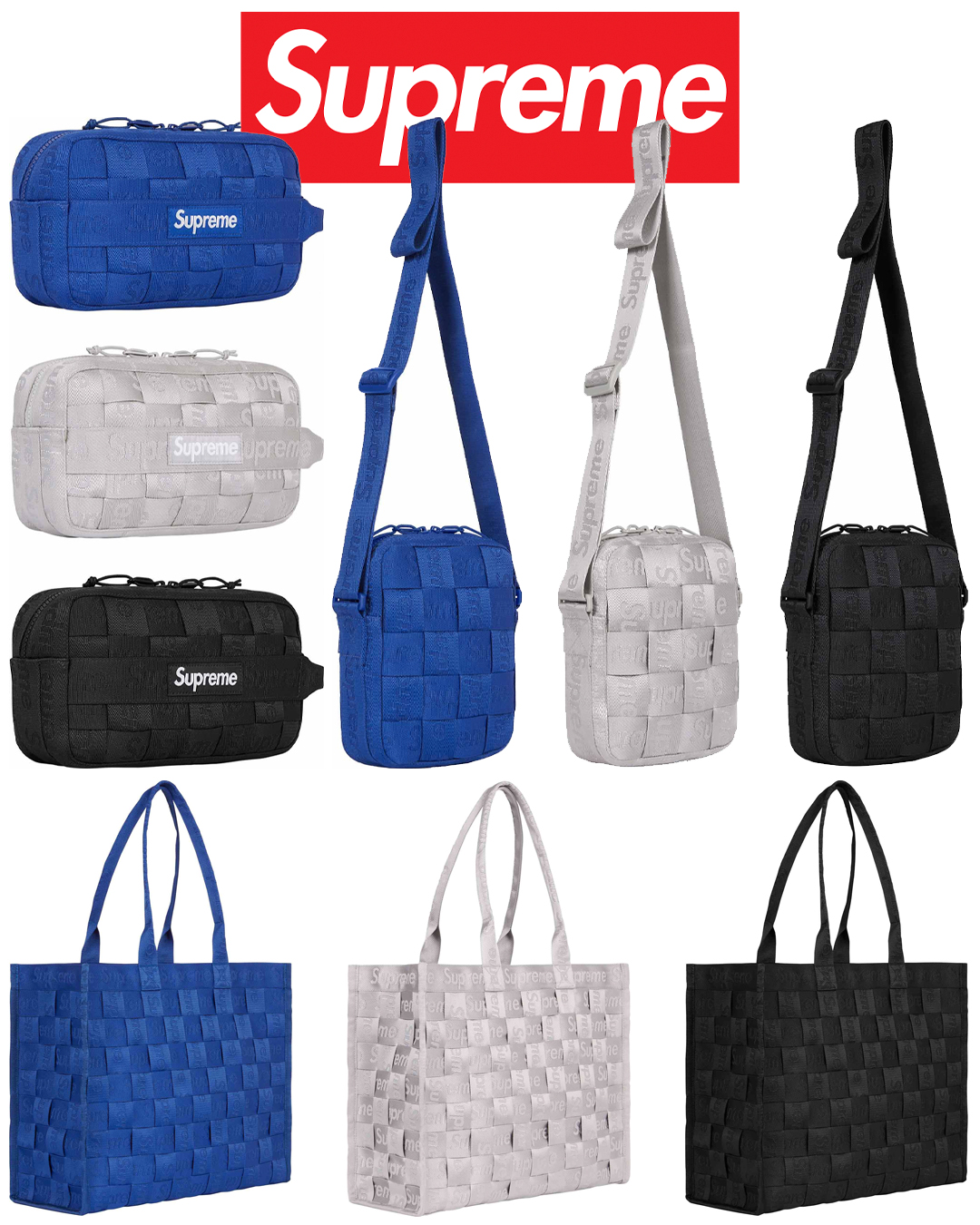 Supreme Woven Utility Bag (SS24) - $78