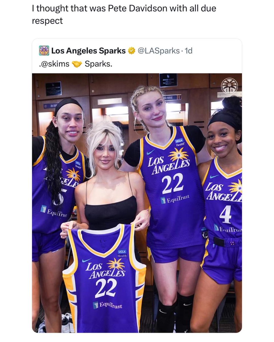 #WNBA #basketball #WNBATwitter #LosAngelesSparks #KimKardashian #PeteDavidson