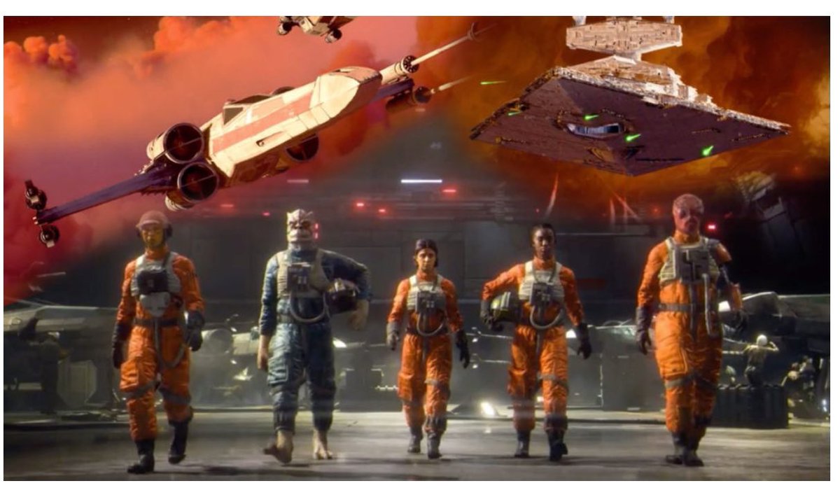 Profe_Andy's tweet image. 1. I love Star Wars but Star Trek is still my favorite. 3. Time after time and in every Star Wars movie I’m there for the pilots.  #HATM