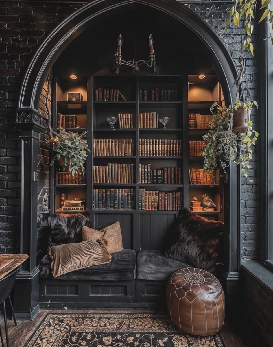 A quiet reading nook.