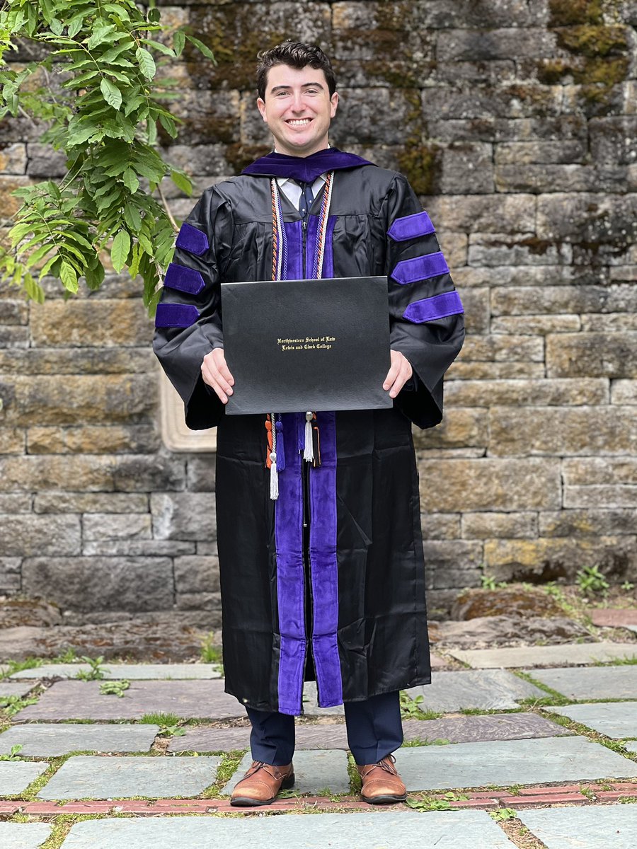 Huge shoutout to 2021 alum Jacob Serafini on his graduation from the L&amp;C Law School this weekend!  Fini spent six years making a difference in our program, and we know he will make an even bigger difference for many more in the future.
